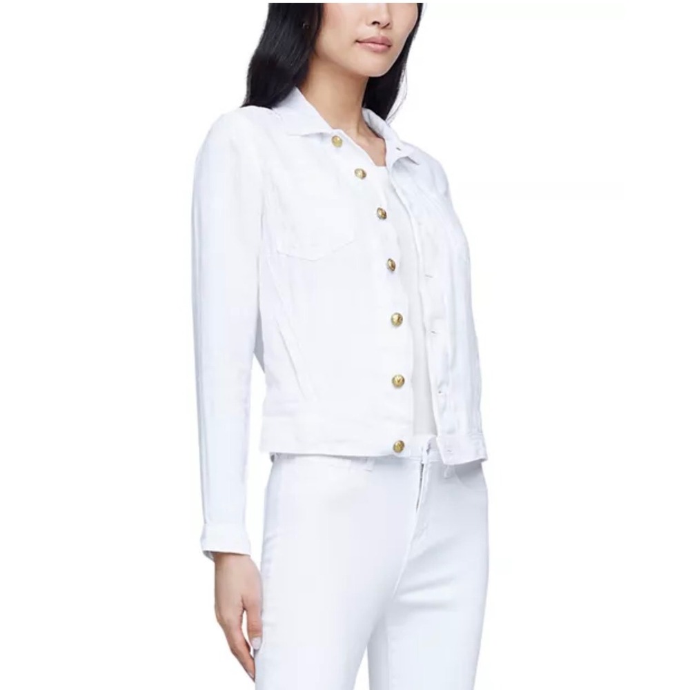 L'Agence Celine Slim Femme Linen Jacket Size L